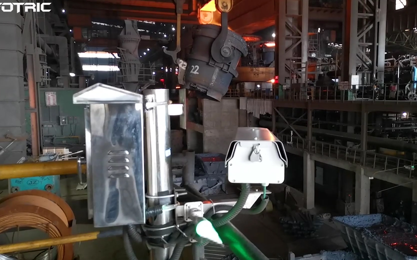 钢包温度热成像实时监控